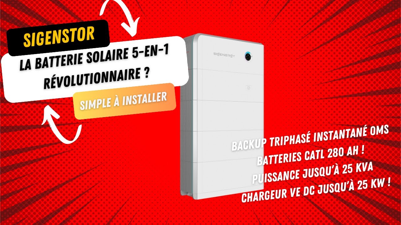 Mieux que Huawei LUNA ?! 🧐🔋 La batterie solaire 5-en-1 SIGENSTOR⚡️