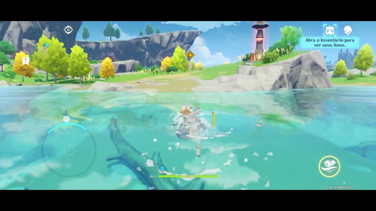 Genshin impact gameplay 1 testando o jogo