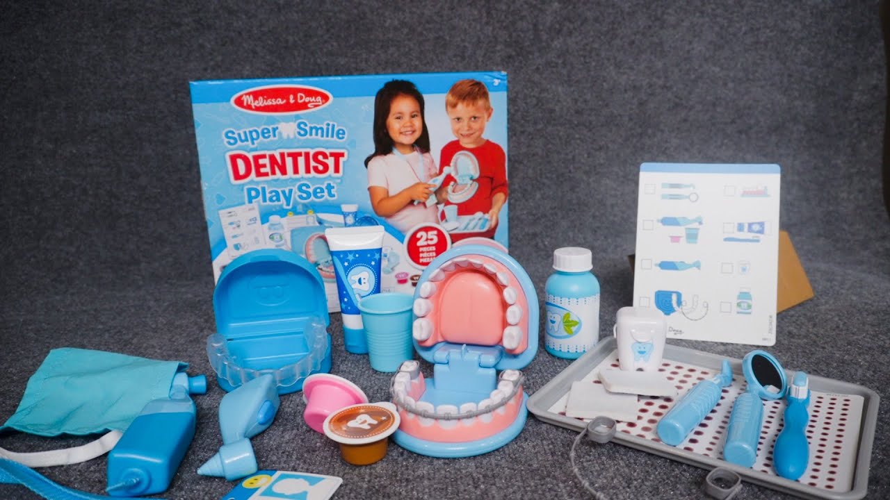 Melissa & Doug Super Smile Dentist Play Set: Satisfying Toy Unboxing ASMR