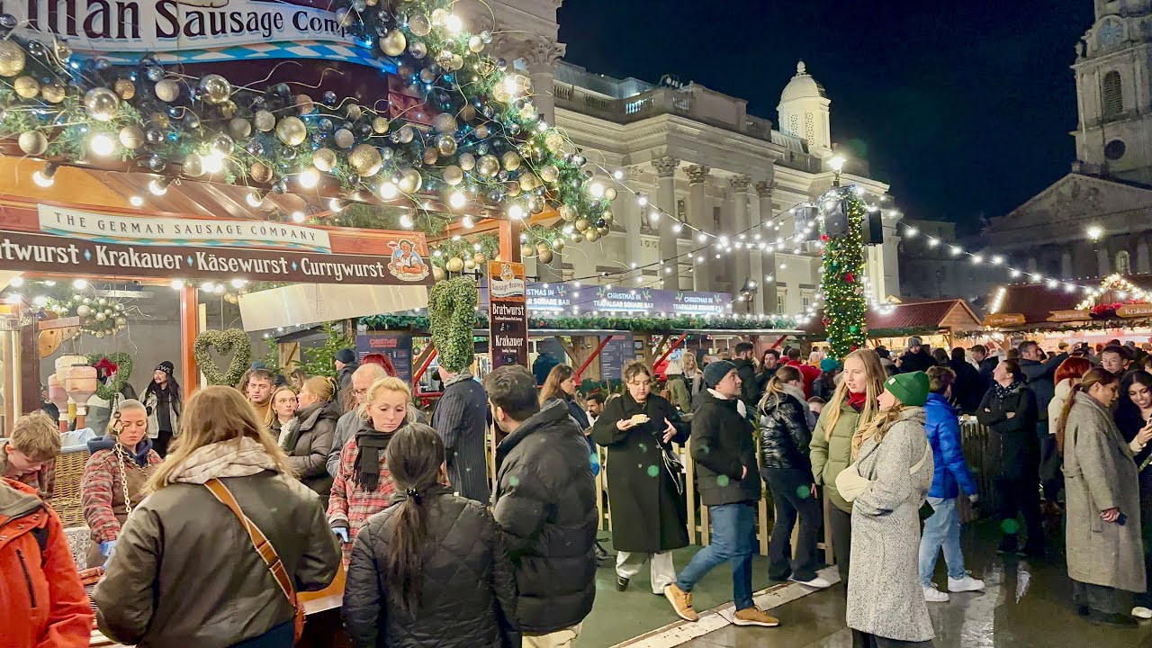 London Best Christmas Market & Lights Walking Tour 2023 | Mayfair Luxury Christmas Window Shopping