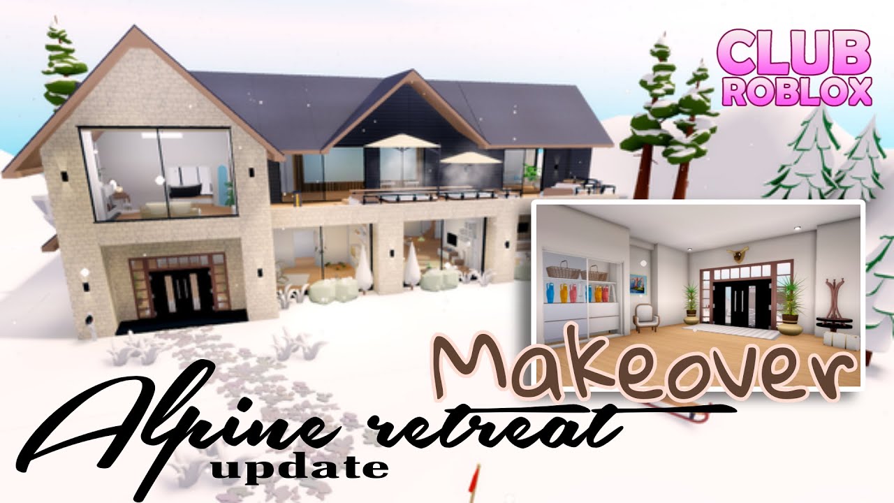 FULL inside MAKEOVER 😍 Alpine Retreat house || 🛠 build hacks ⚡ Speed build || Club Roblox update