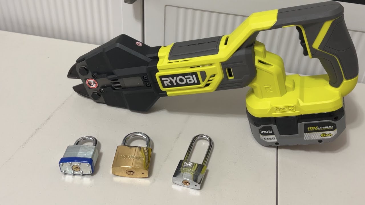 Болторез Ryobi против закаленных стальных навесных замков. ФИНАЛ
