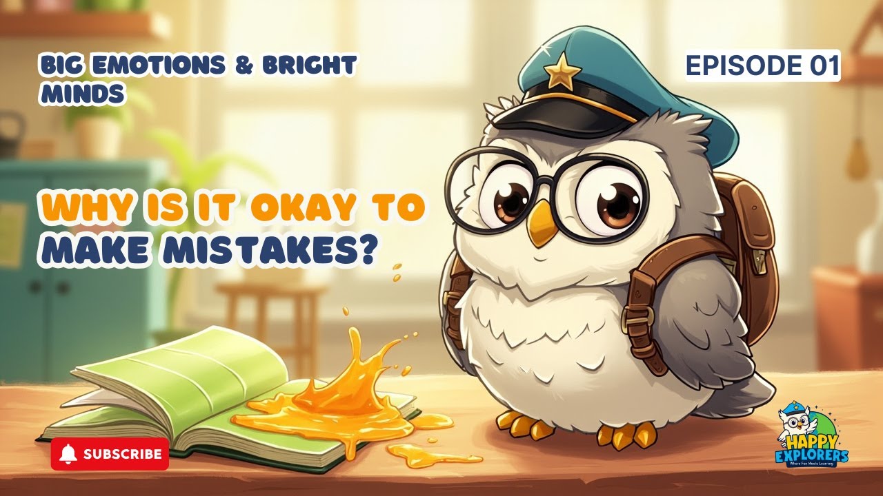 Why Is It Okay to Make Mistakes? 🌟 Growth Mindset for Kids | Learning from Mistakes | Bright Minds