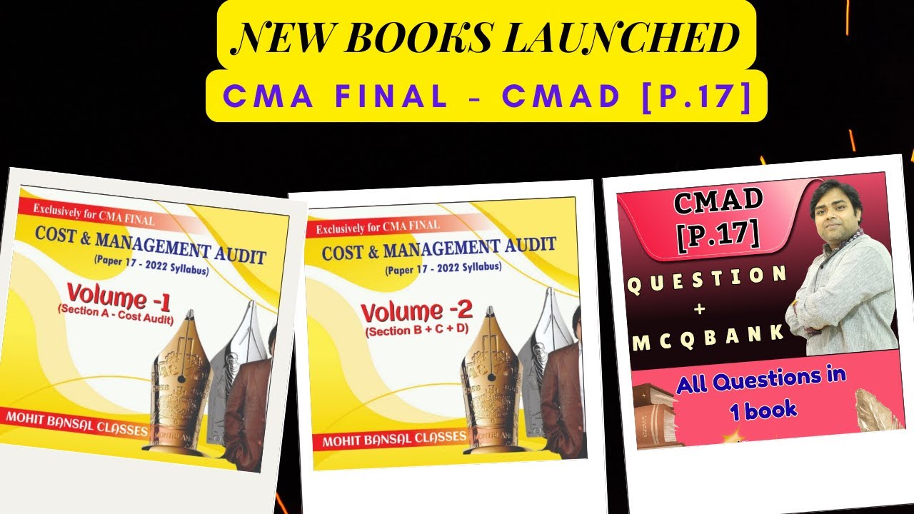 Cost & Management Audit - New Books Launched for June, 26 & Dec. 26 | CMA Final - CMAD Question Bank