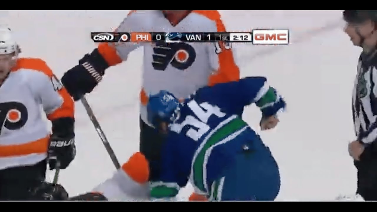 Flyers - Canucks rough stuff 12/28/10