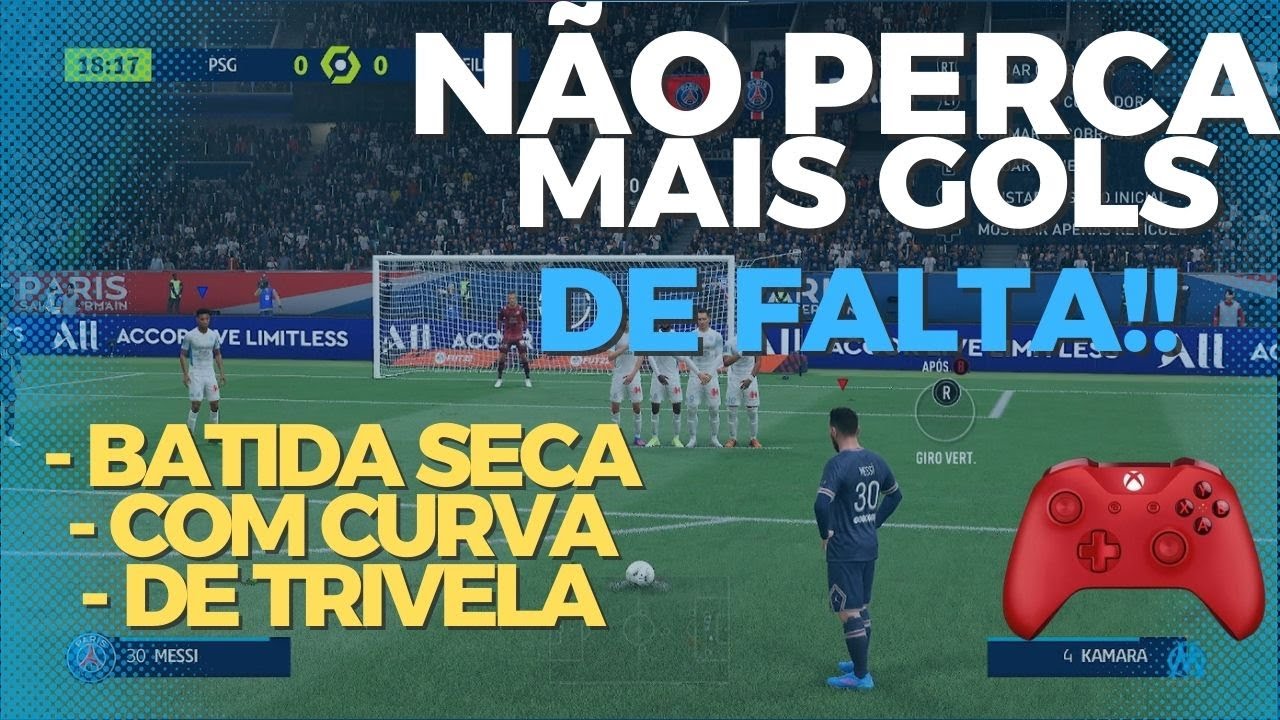 [PASSO A PASSO] TUTORIAL RÁPIDO DE COMO BATER FALTA - FIFA 22