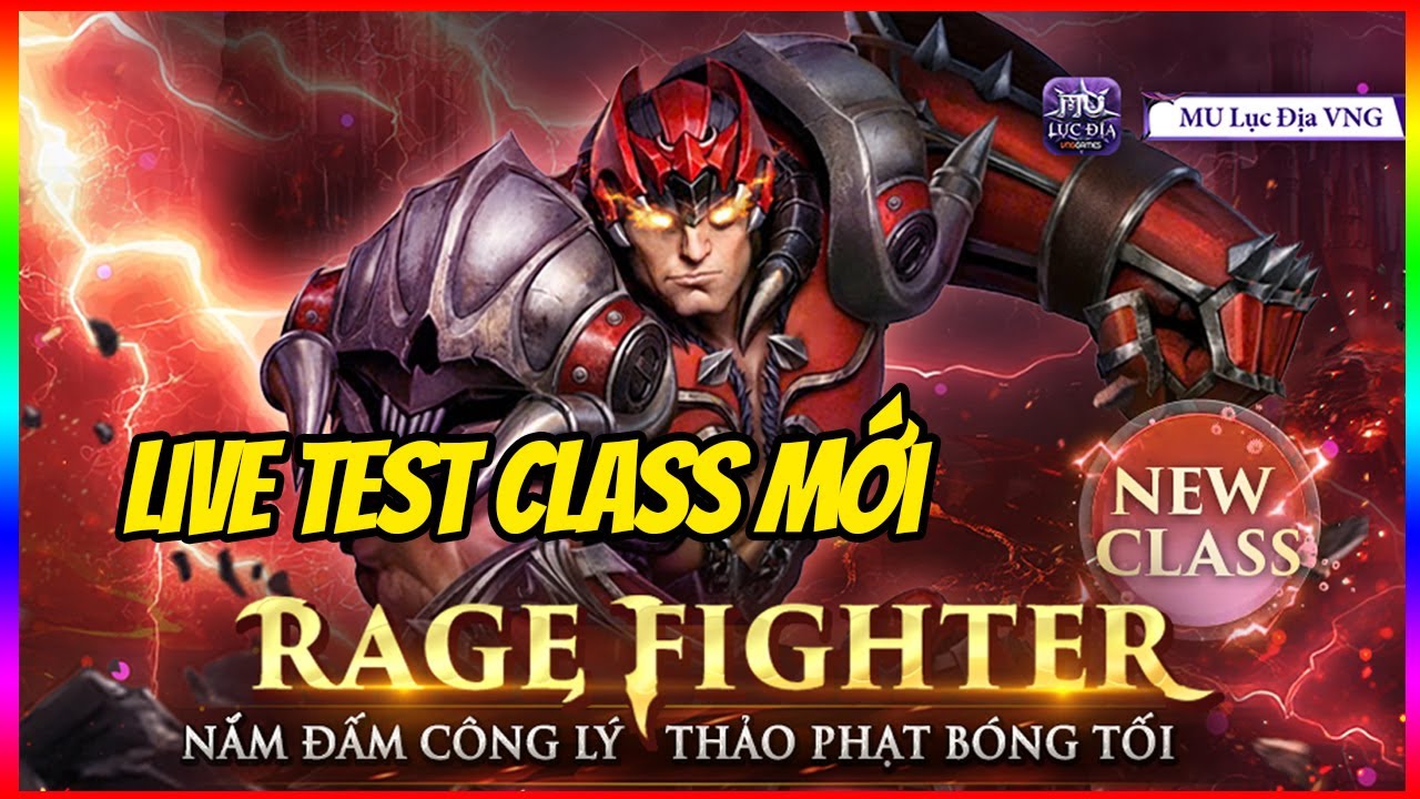 Livestream Test Sức Mạnh Class Mới RAGE FIGHTER Acc Top LSV Level 765 Cùng OusayGaming
