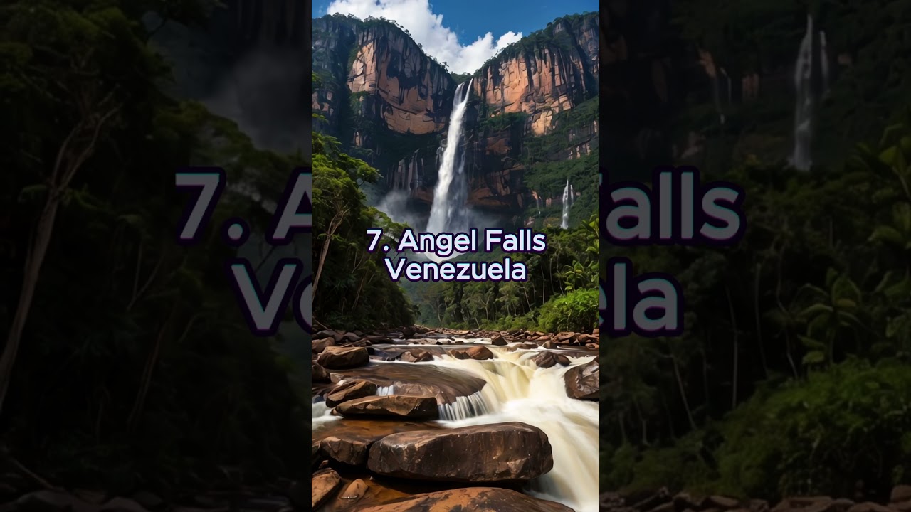 Top 10 Most Beautiful Waterfalls Around The World #shorts #top10wonders #facts #epicdiscoveries