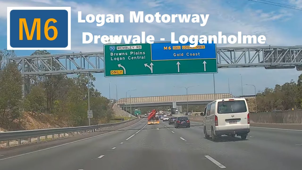 【Brisbane Drive】 M route 6 Logan Motorway Toll road Drewvale - Loganholme