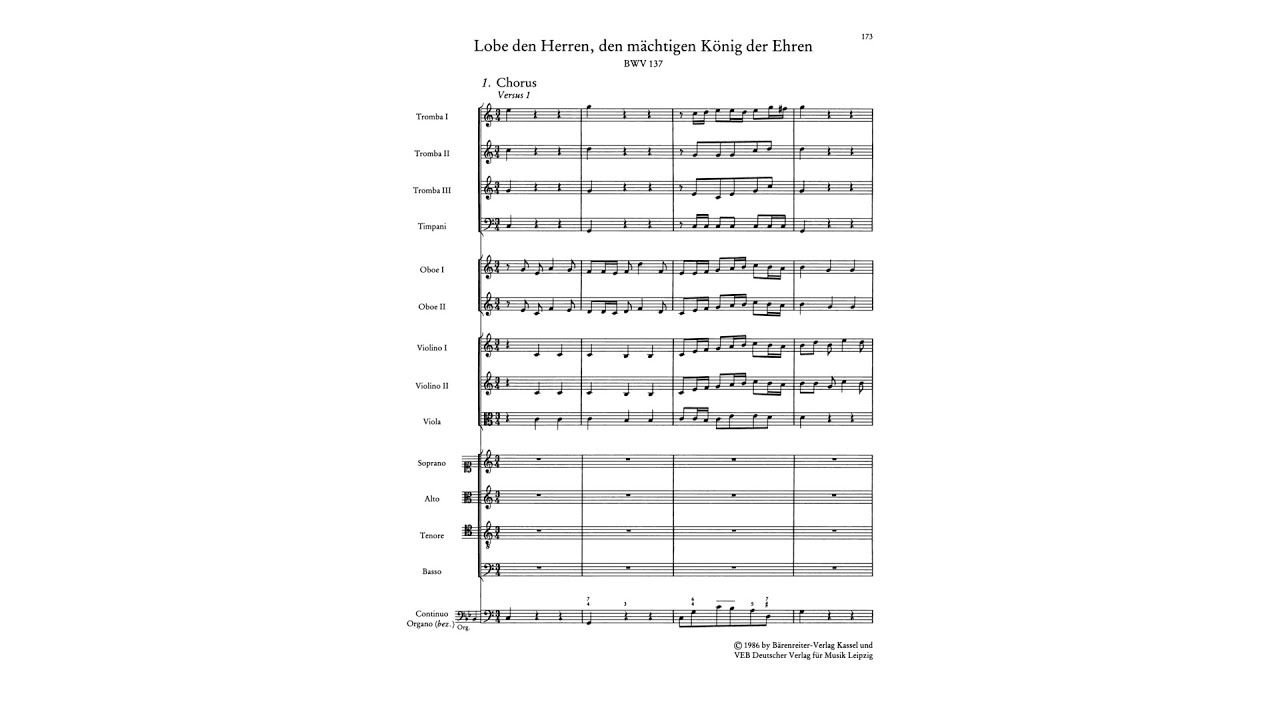 Bach - BWV 137, Cantata 