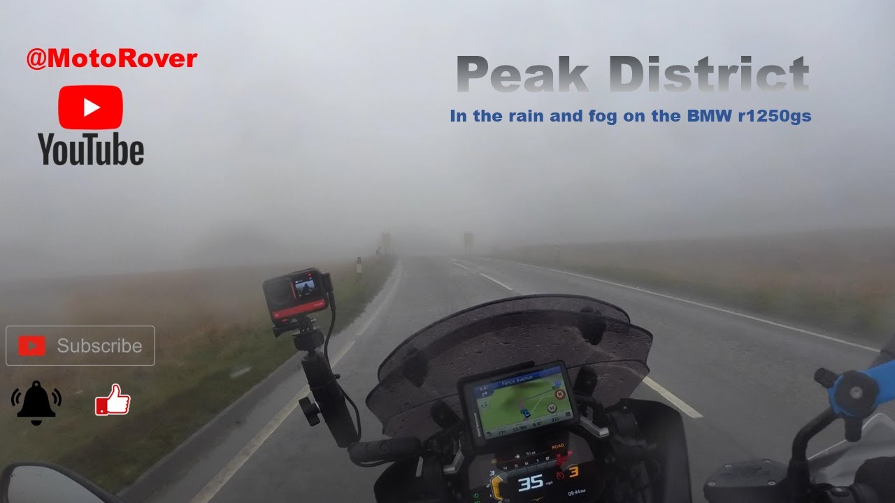 Peak District in the Rain and Fog on the BMW r1250gs