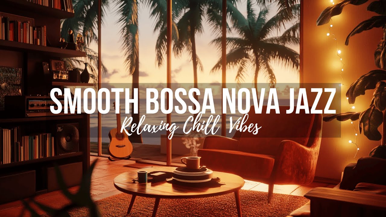 🌴 Relaxing Chill Vibes with Ocean Sounds | 1.5 Hours of Bossa Nova Jazz🎷