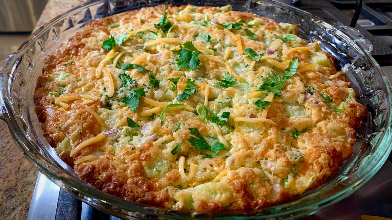 Broccoli and Cheddar Crustless Quiche