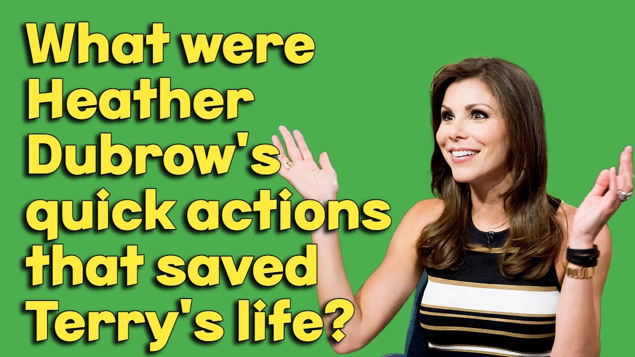 How did Heather Dubrow save her husband's life after a mini stroke?