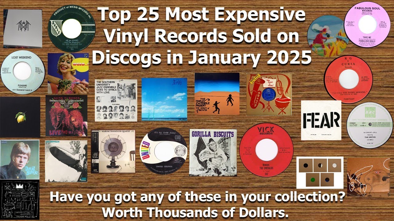 Top 25 Most Expensive Vinyl Records Sold On Discogs January 2025