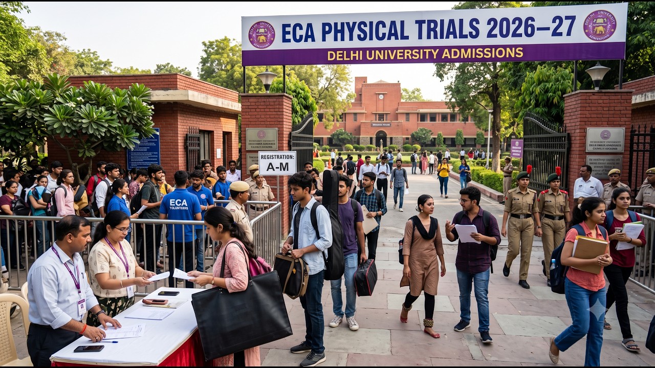 DU ECA Admissions 2026-27 Physical Trials Important Instructions| Documents, Dress Code & Guidelines