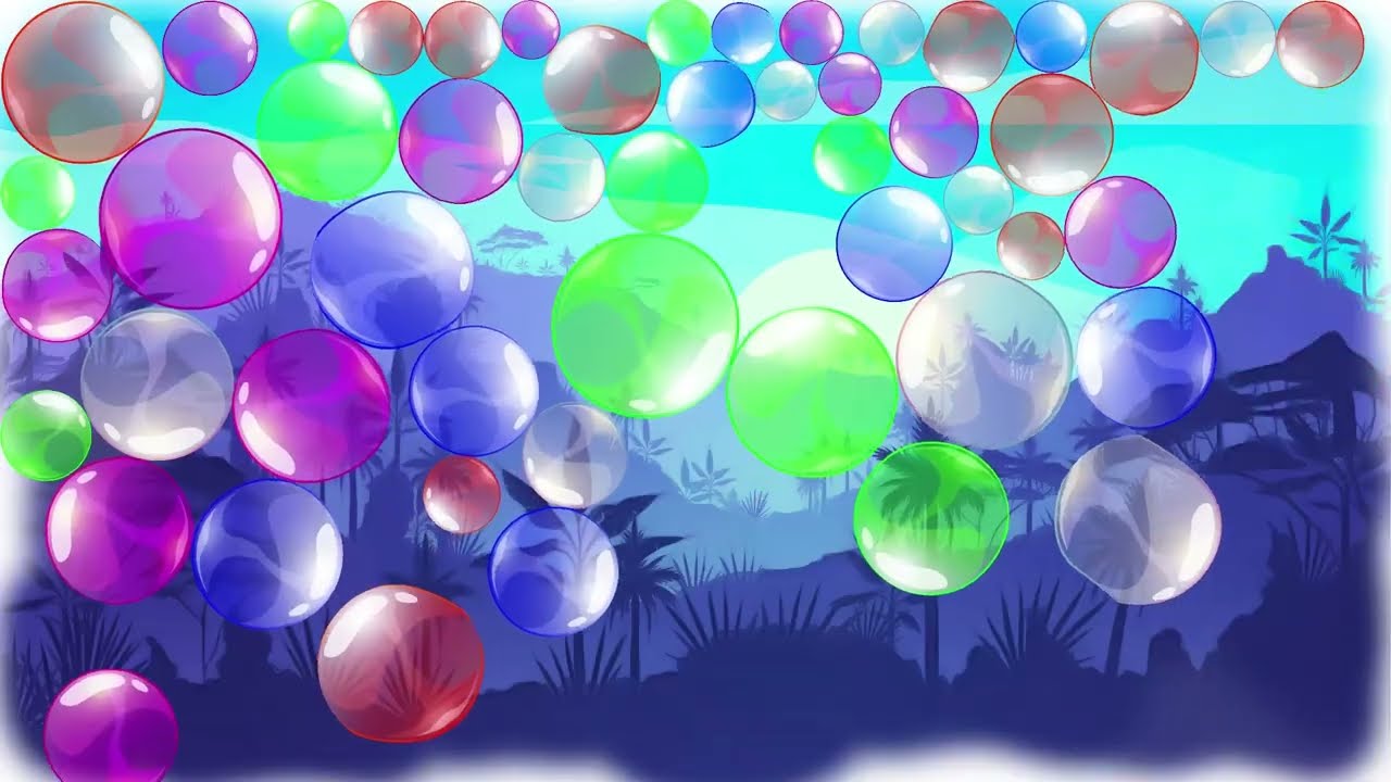Lavender Jungle Ambient | 25 Min Dynamic Wallpaper | ASMR Bubble Physics