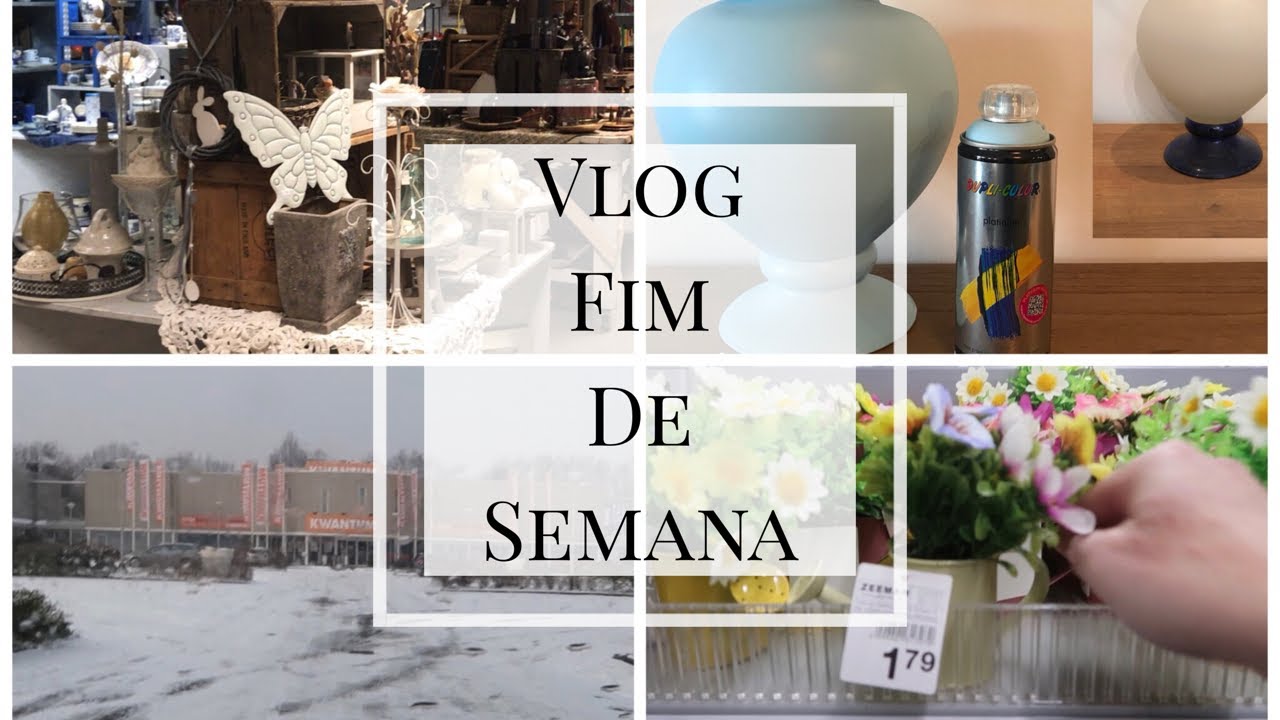 Neve - loja de usados e outras - antes e depois do vaso - vlog fim de semana
