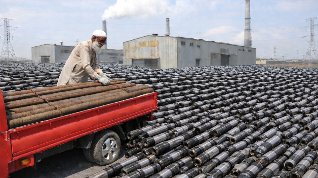 Incredible Process Of Making Lift Arm Shafts In A Mega Factory 