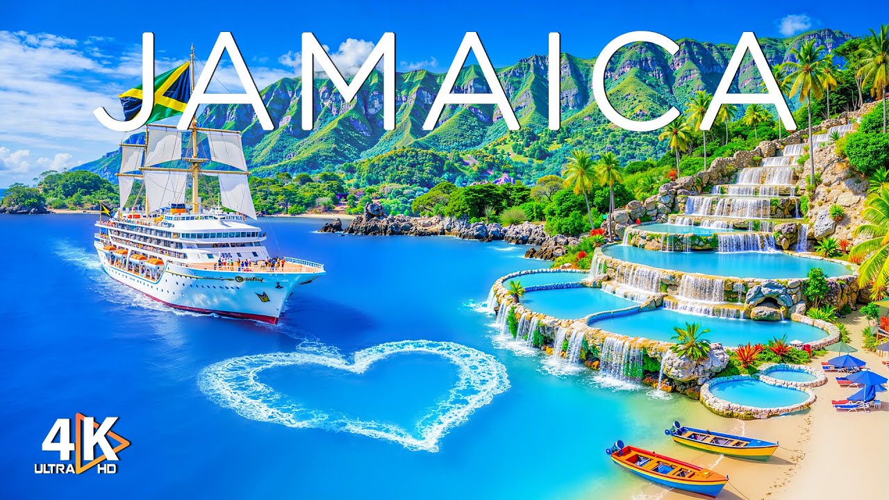 JAMAICA 4K DRONE FOOTAGE  Exploring Caribbean Freedom, Turquoise Seas and Island Soul
