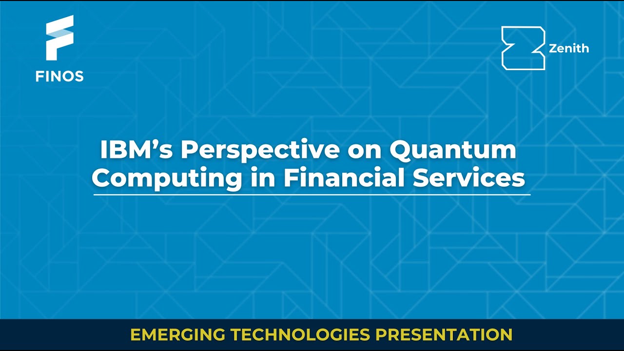 IBM's Perspective on Quantum Computing in Financial Services