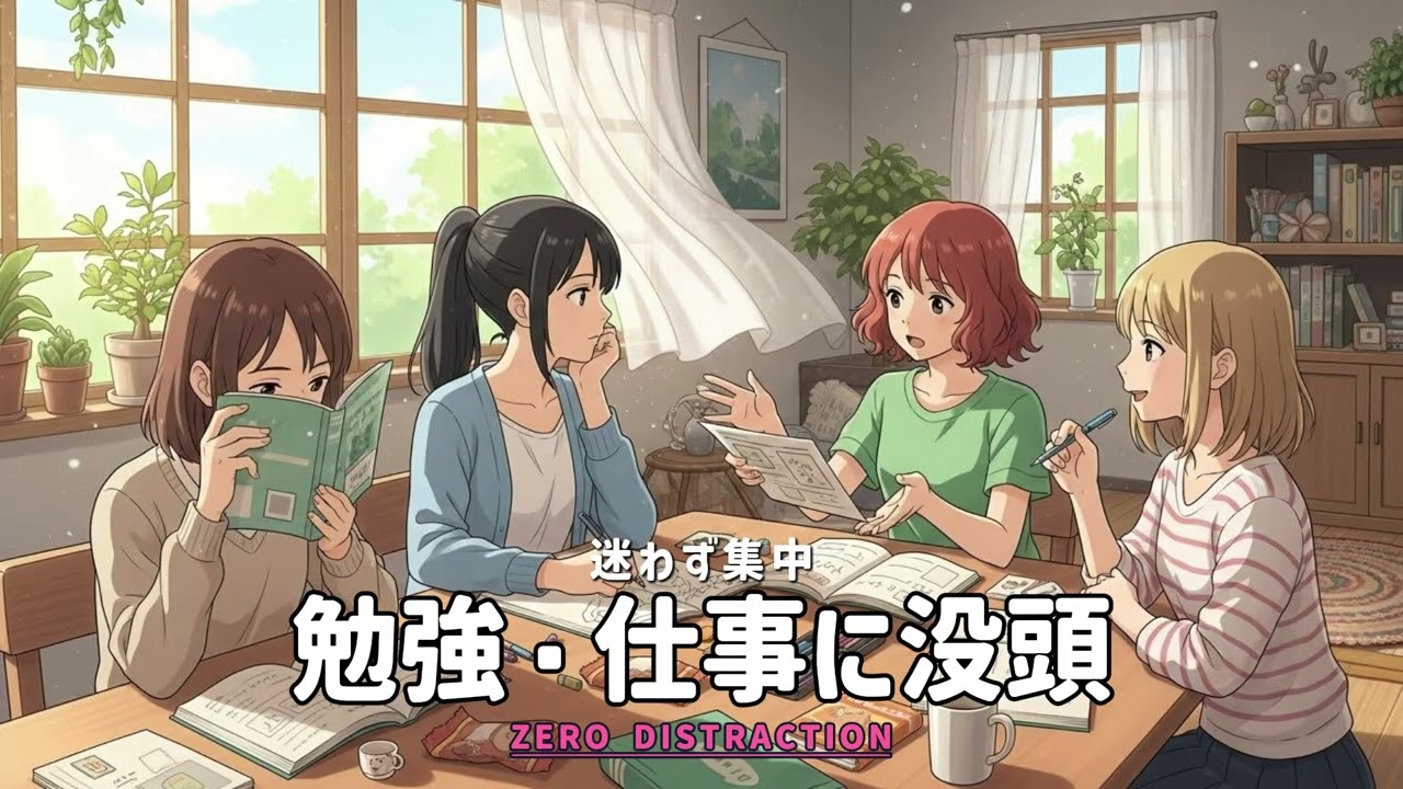【集中力サポート】勉強も仕事もはかどる集中BGM｜受験対策対応