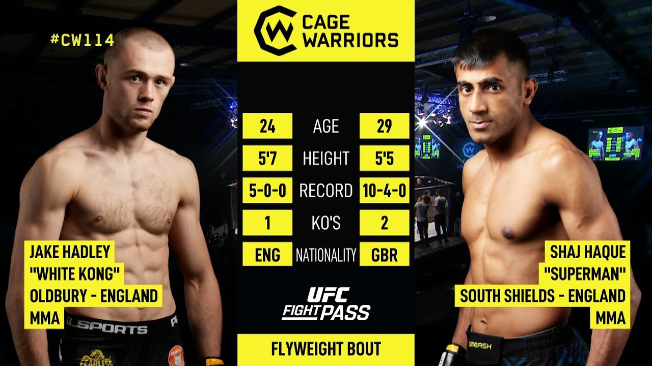 Cage Warriors 114: Jake Hadley vs Shaj Haque