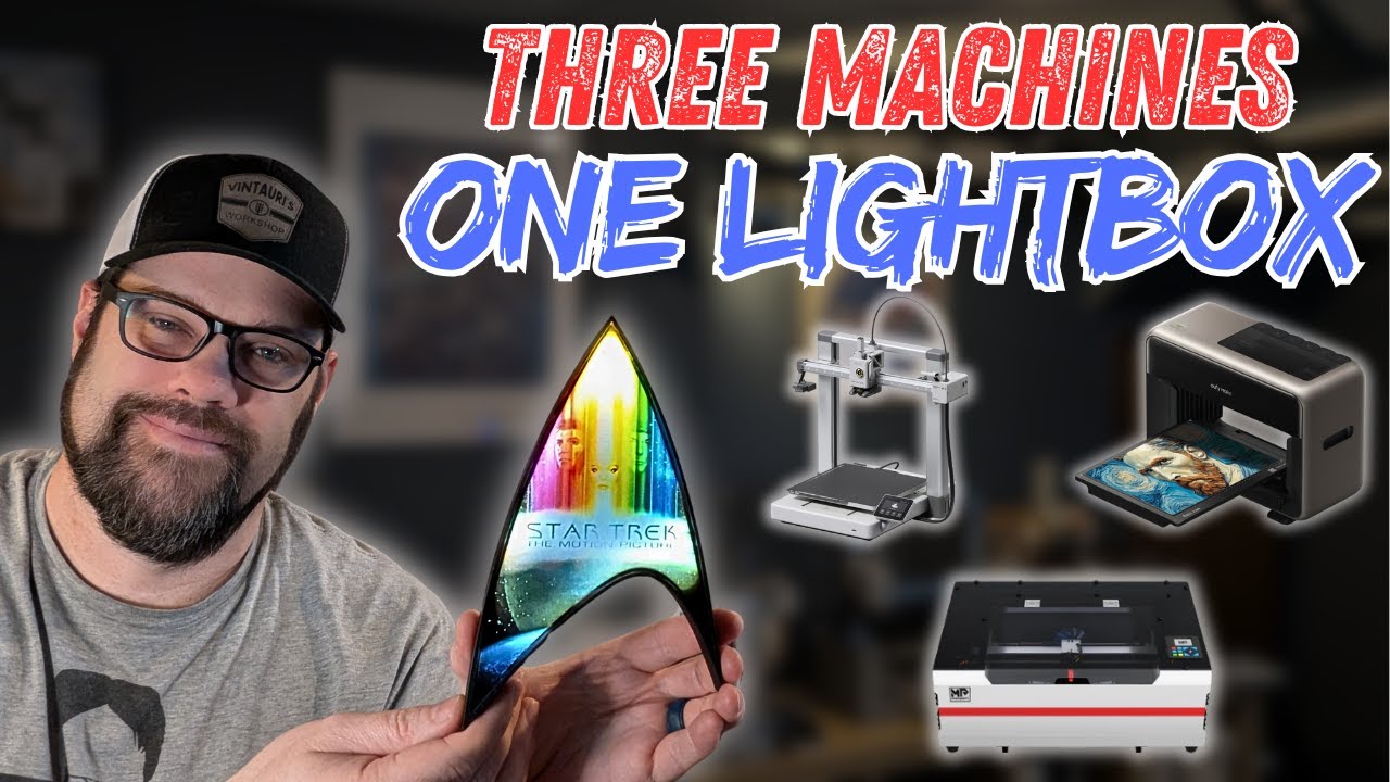 Custom Light Boxes using a 3D Printer, Co2 Laser and UV Printer