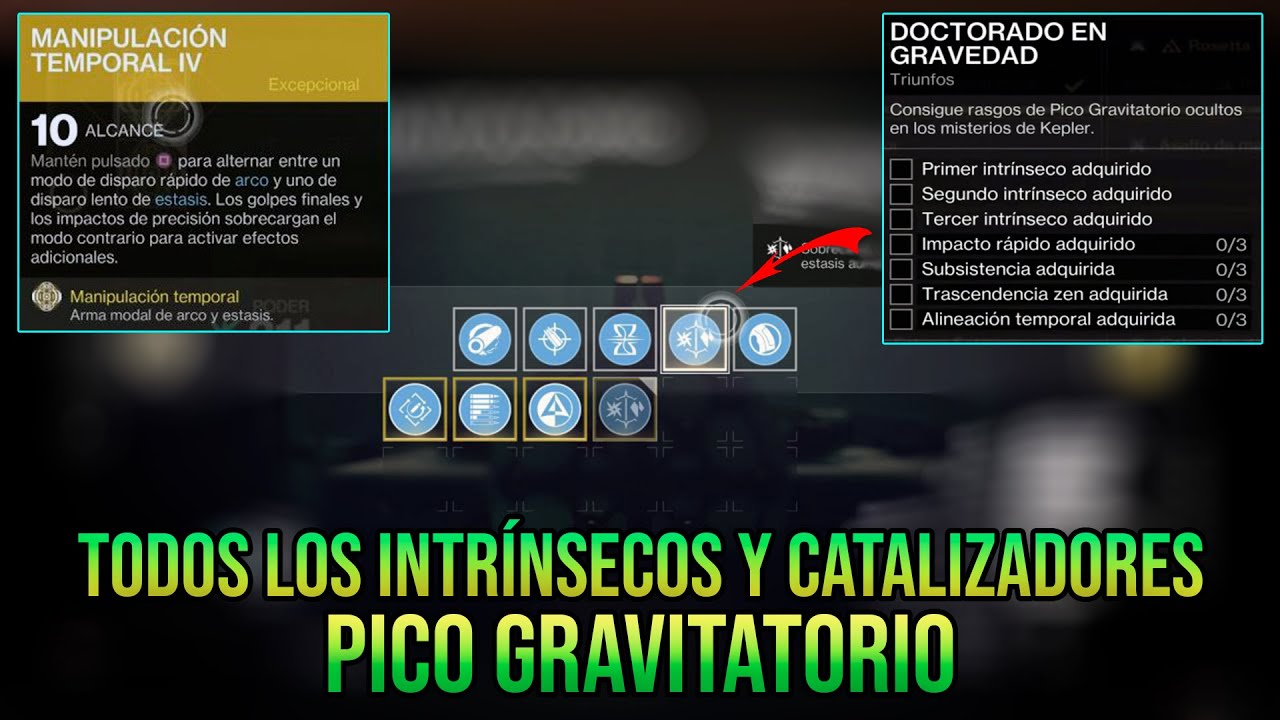 Localización de TODOS los INTRÍNSECOS y CATALIZADORES de PICO GRAVITATORIO - Destiny 2