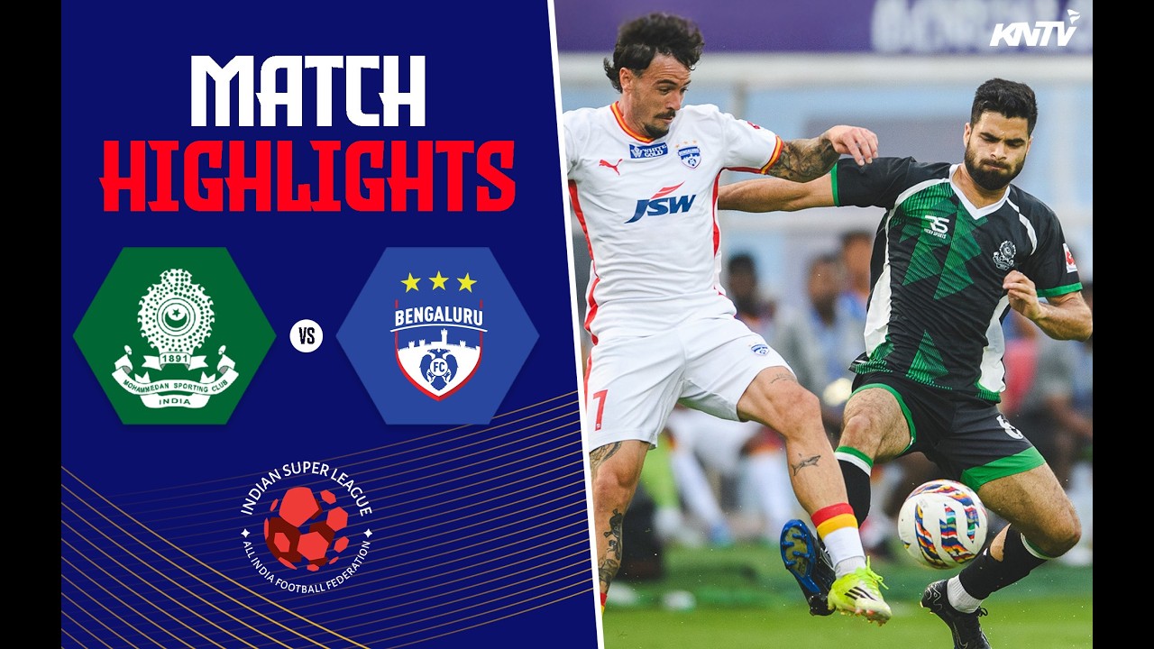 ISL 2025-26 Highlights | Mohammedan SC vs Bengaluru FC | Ryan Williams & Ashique Goals