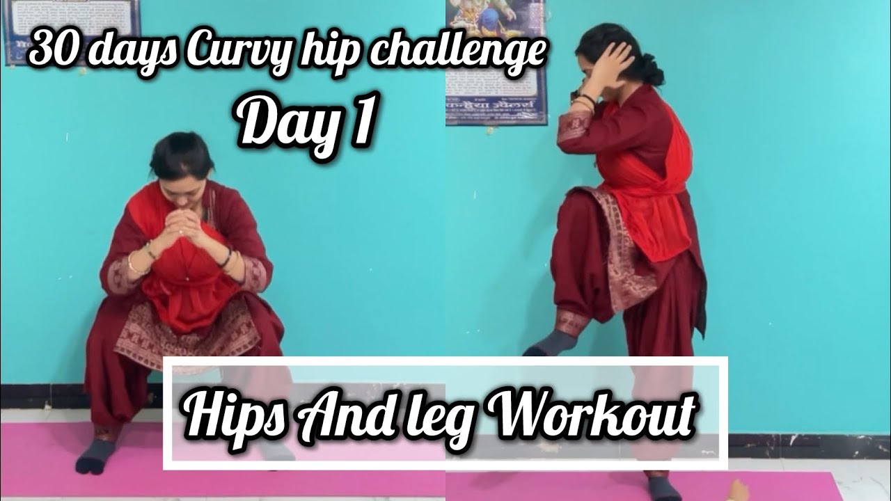 30 Days Curvy Hip Challenge | Day 1 | Hips & Legs Workout at Home