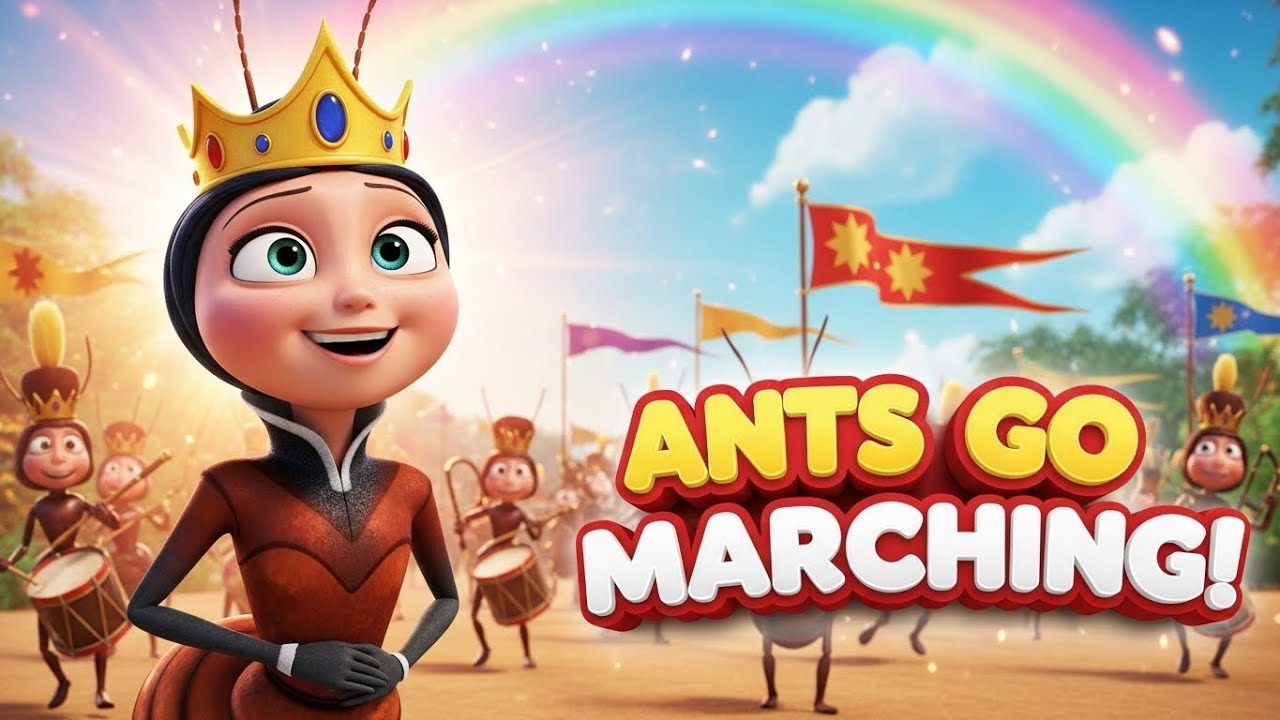 The Ants Go Marching  | 1-2-3 Counting Song for Kids #antsgomarching #marchingsong