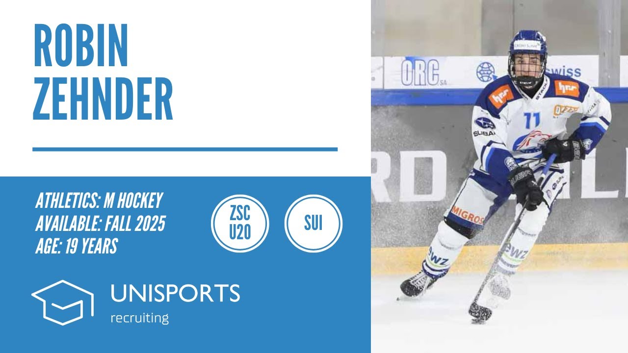 Robin Zehnder - College Hockey Recruiting Spring 2026