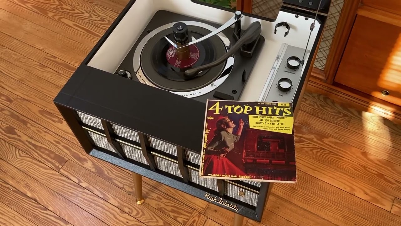 Vintage 1957 Zenith Cobra-Matic High Fidelity Tube Record Player HiFi Consolette Restored by Jimmy O