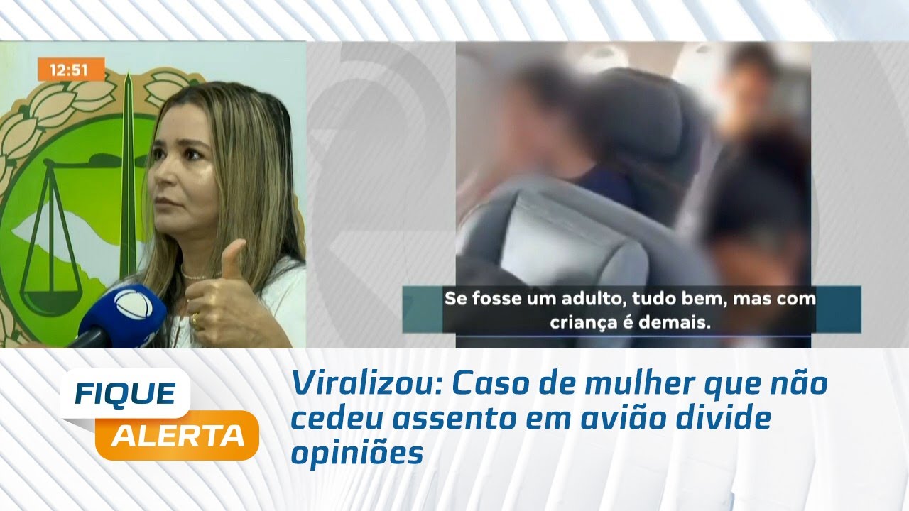 Viralizou: Caso de mulher que não cedeu assento em avião divide opiniões