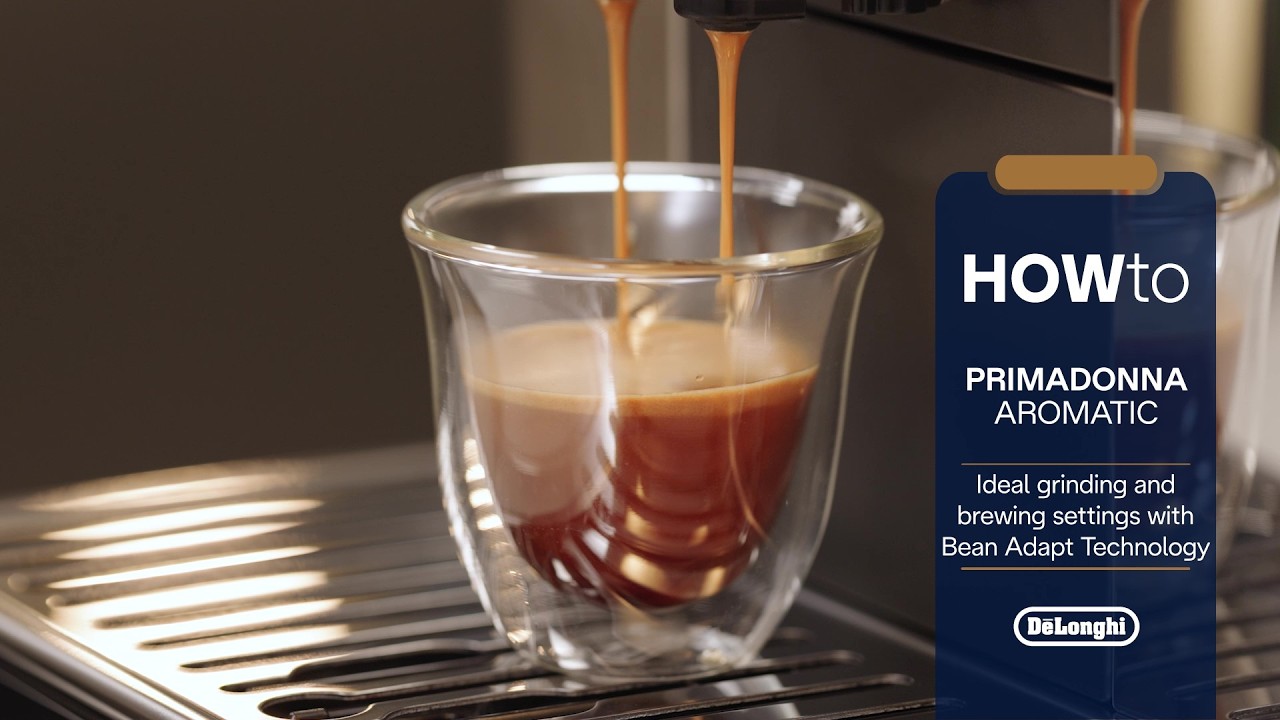 PrimaDonna Aromatic | Ideal grinding and brewing settings with Bean Adapt Technology