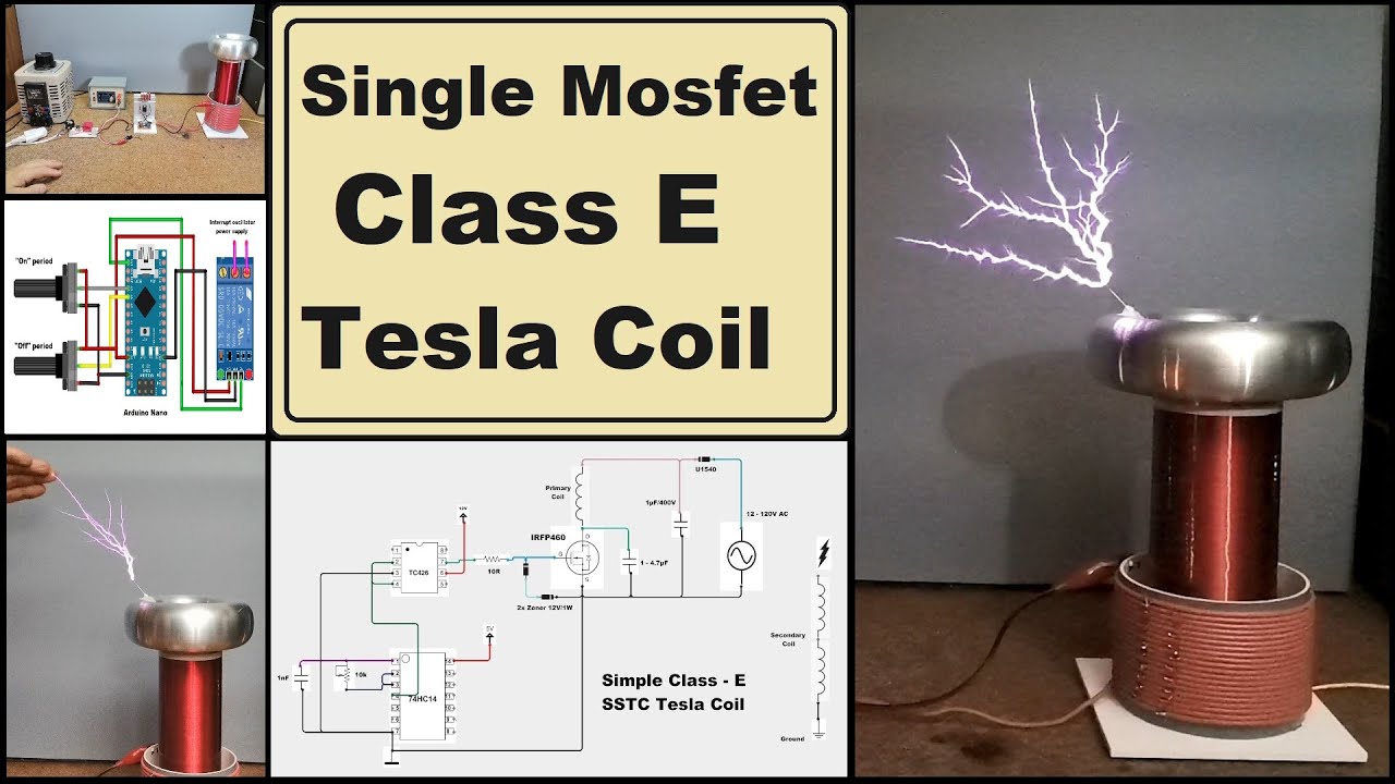 Single Mosfet - Class E - Solid State Tesla Coil