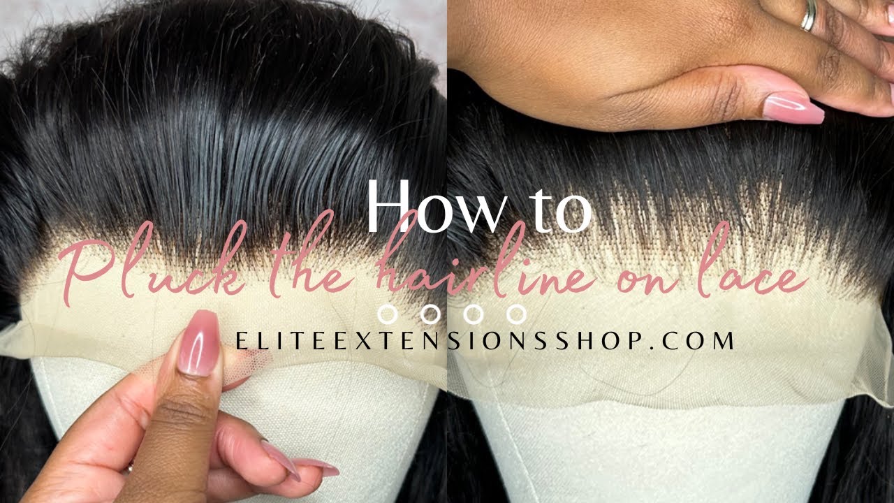 PLUCKING TUTORIAL! HOW TO PLUCK THE HAIRLINE ON LACE FOR A MORE NATURAL APPEARANCE✨