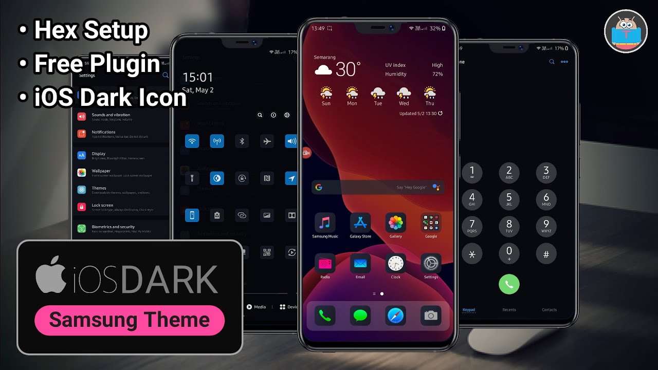 IOS Dark Theme For Samsung | Hex Installer Setup