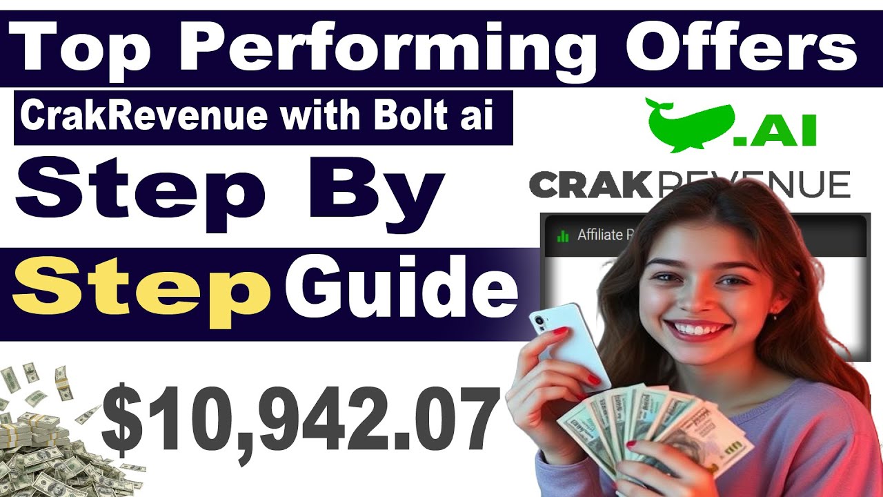 CrakRevenue CPA Network Top Performing Offers ( Step By Step Guide ) | tipstv4you