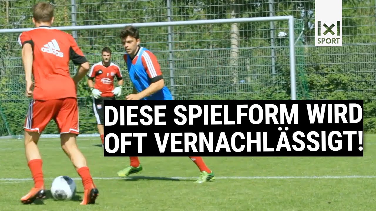Ausdauer&uuml;bung f&uuml;r Fu&szlig;baller: 4-gegen-4 mit Manndeckung