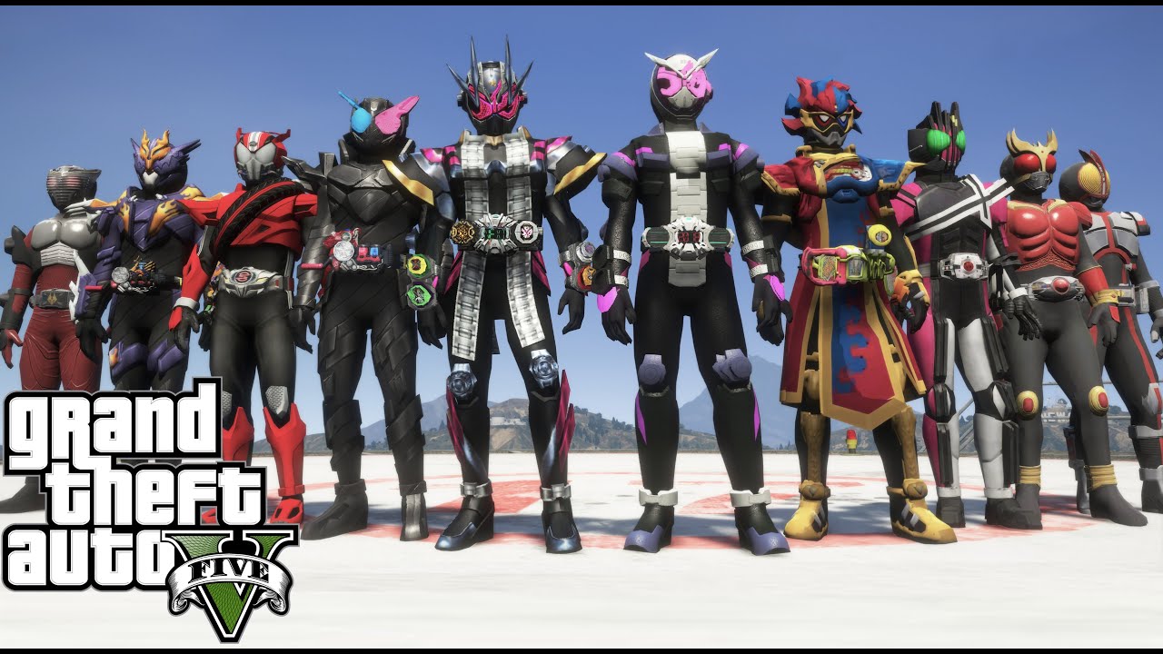 【GTA5】仮面ライダーがロスサントスを荒らしに来た！(Kamen Rider MOD GTA V)