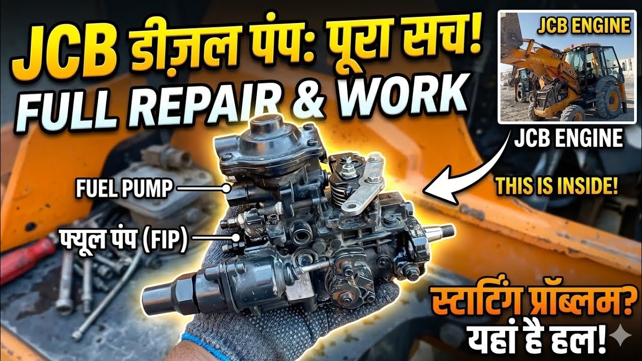 cash Backhoe loader 770T  fait engine Diesel pump kaise khol fitting timing ke sath me?