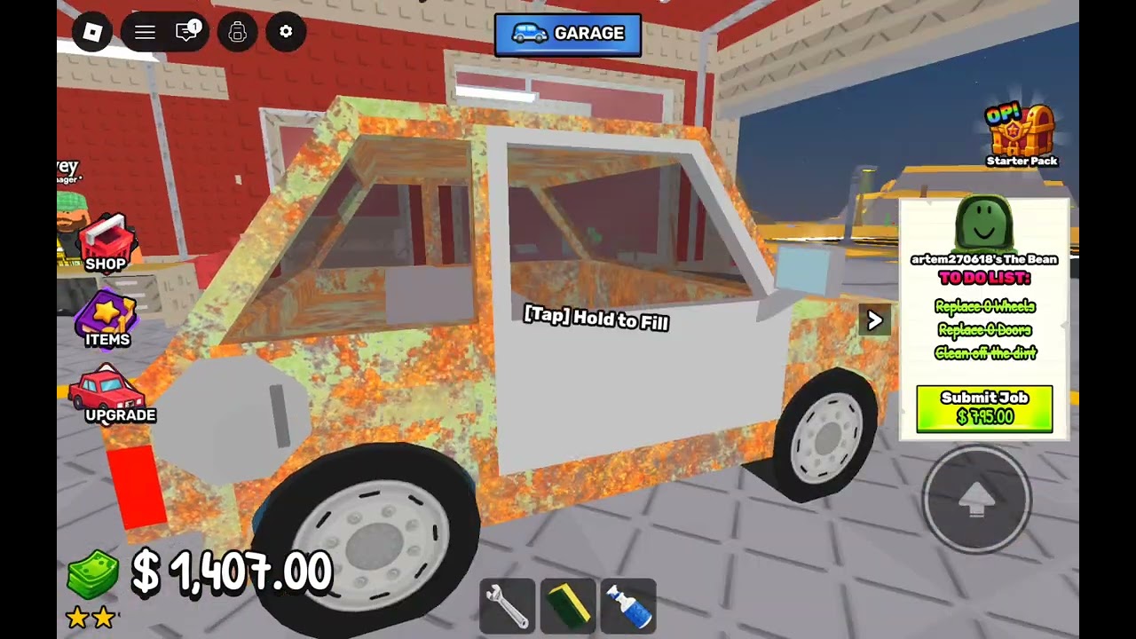 Чиню машины и чистю 