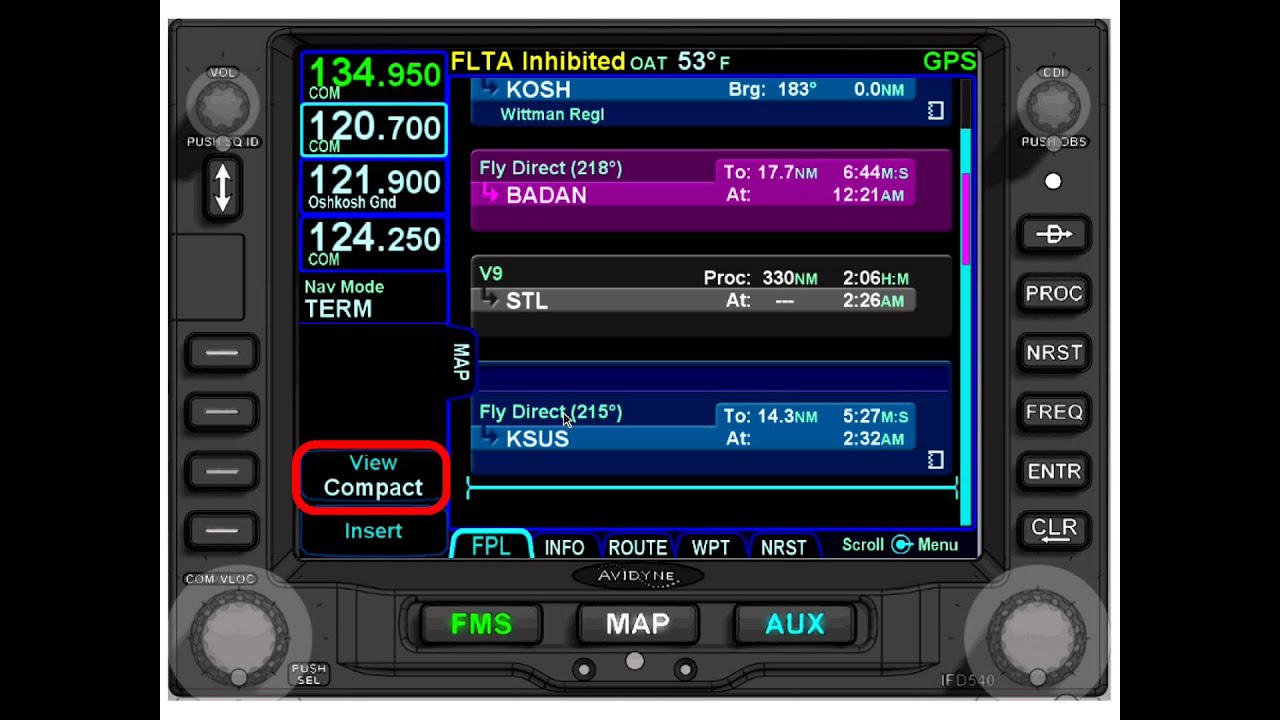 Avidyne IFD540 Pilot Training Webinar, Featuring Trip Taylor (Free)
