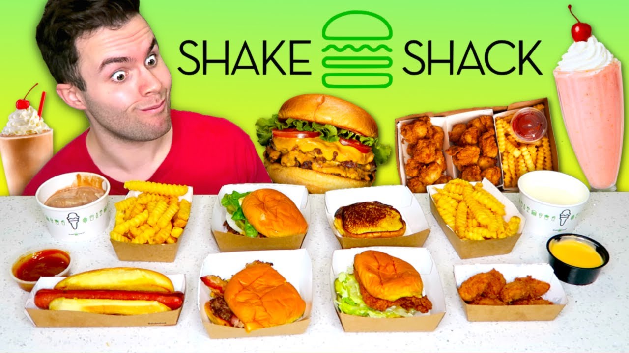Пробуем ВСЁ МЕНЮ Shake Shack! ОБЗОР фастфуда