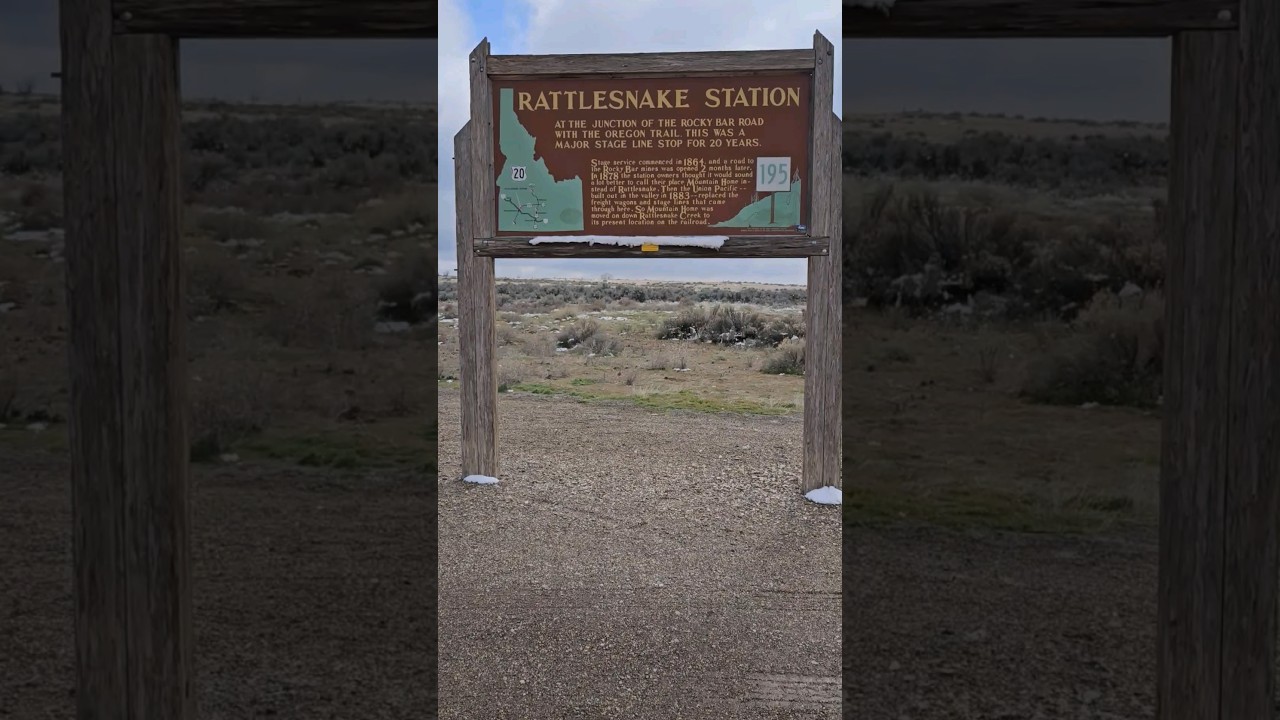 Main Oregon Trail Back County Byway Marker,  Mountain Home Idaho. #oregontrail #pioneer #adventure