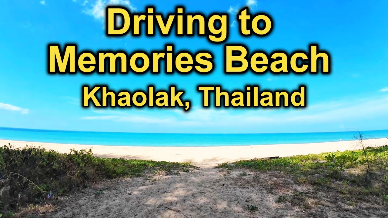 Driving to Memories Beach by backroads in Khao Lak