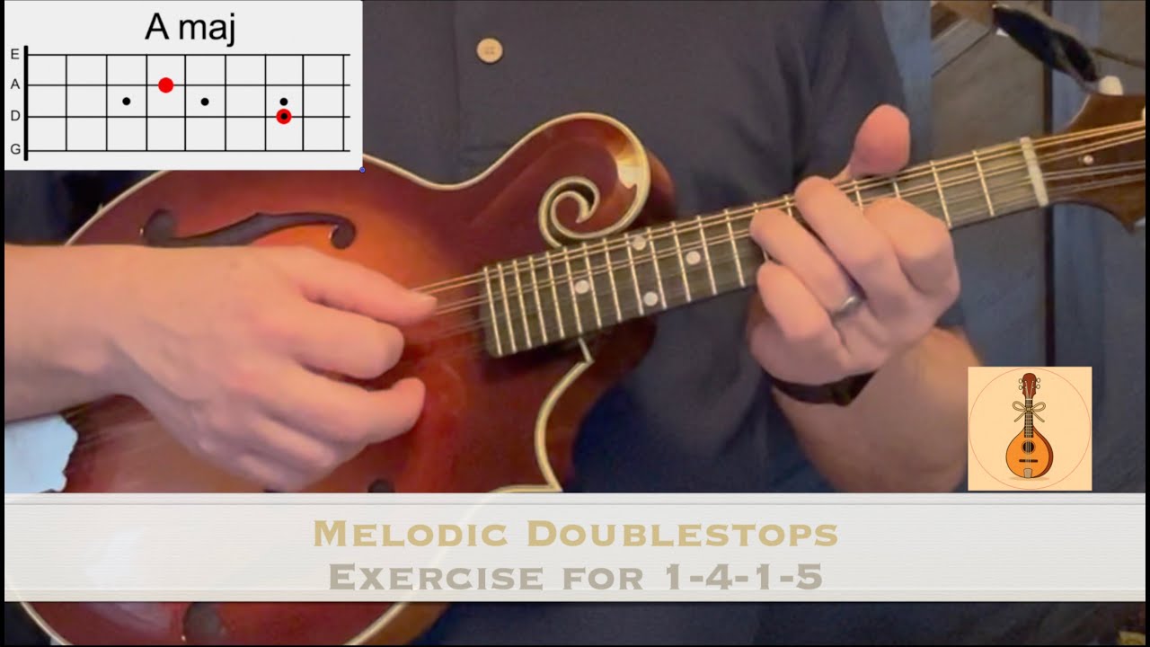 melodic doublestops   1 4 1 5 exercise