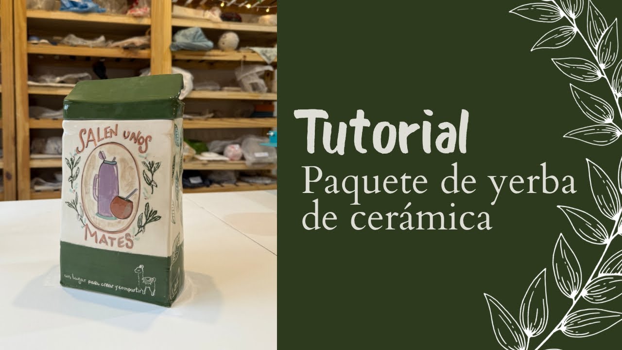 PAQUETE DE YERBA DE CERÁMICA - Tutorial paso a paso🧉🌿